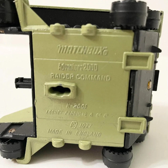 Vintage Matchbox 1977 Adventure  2000 Raider Command Tank Incomplete - Picture 6 of 15